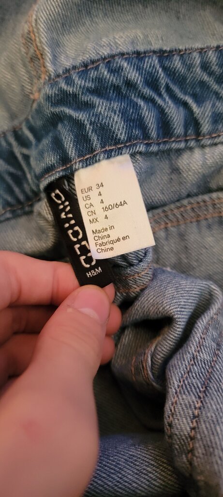 H&M Blue Denim Overalls