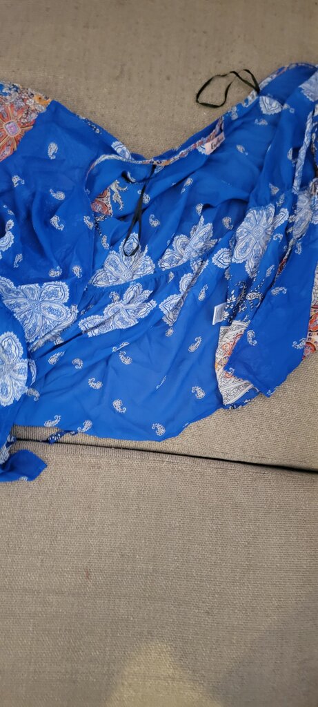 Endless Love Blue Paisley Print Dress