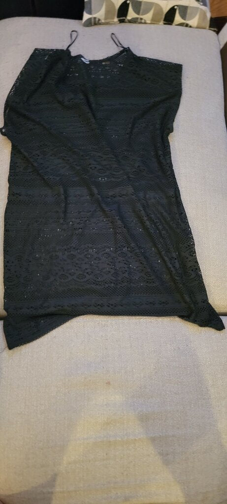 Black Lace Overlay Top
