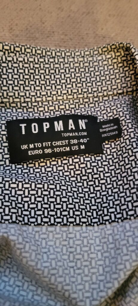 Topman Men's Long Sleeve Shirt