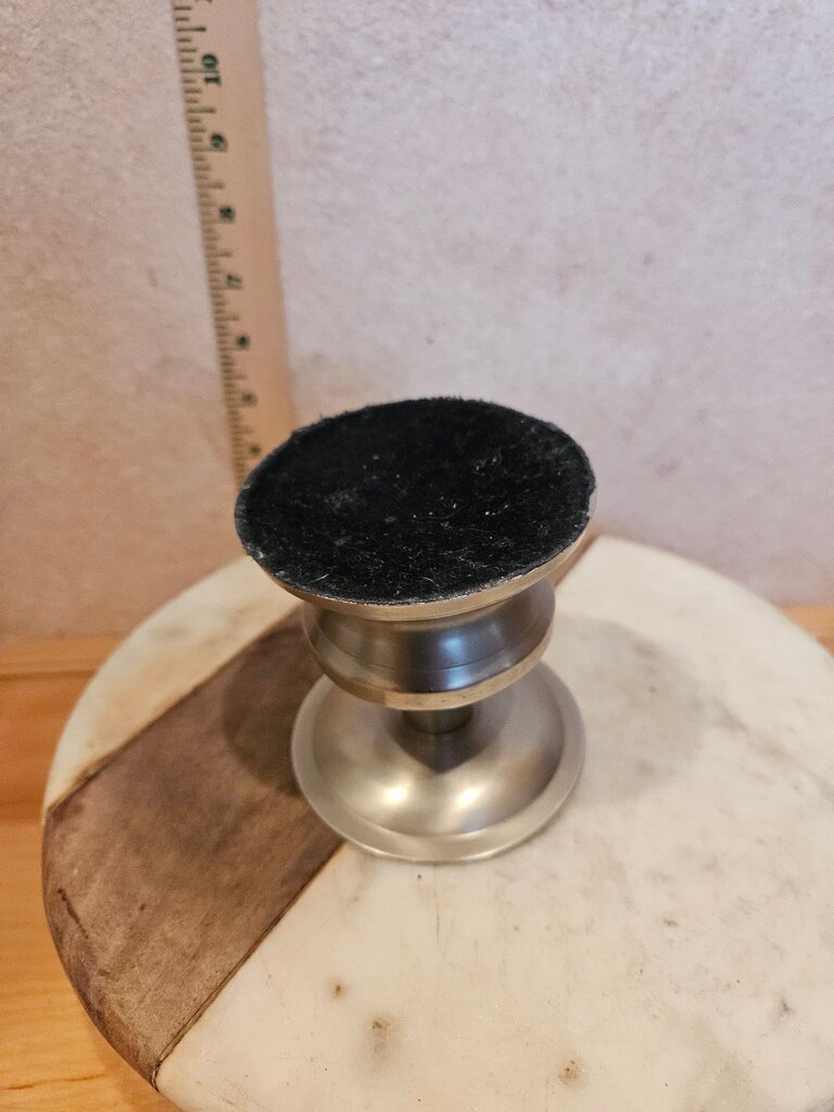 Vintage large pilar brass candle holder base for large pillar candles