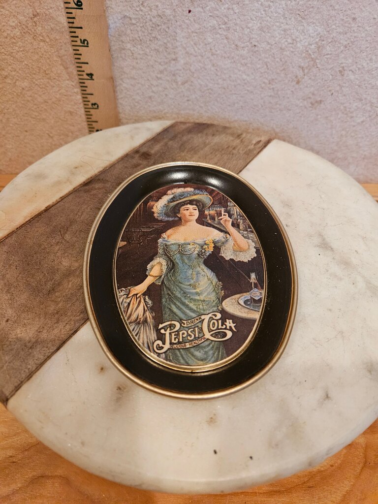 Vintage Pepsi Cola Advertising Tray Pepsi Cola Tip Tin Tray Trinket Dish American