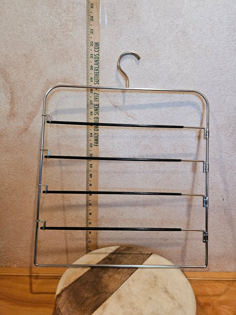 Vintage Multi-Tier Metal Space Saver Non-Slip Closet Organizer Pants belts ties closet anger