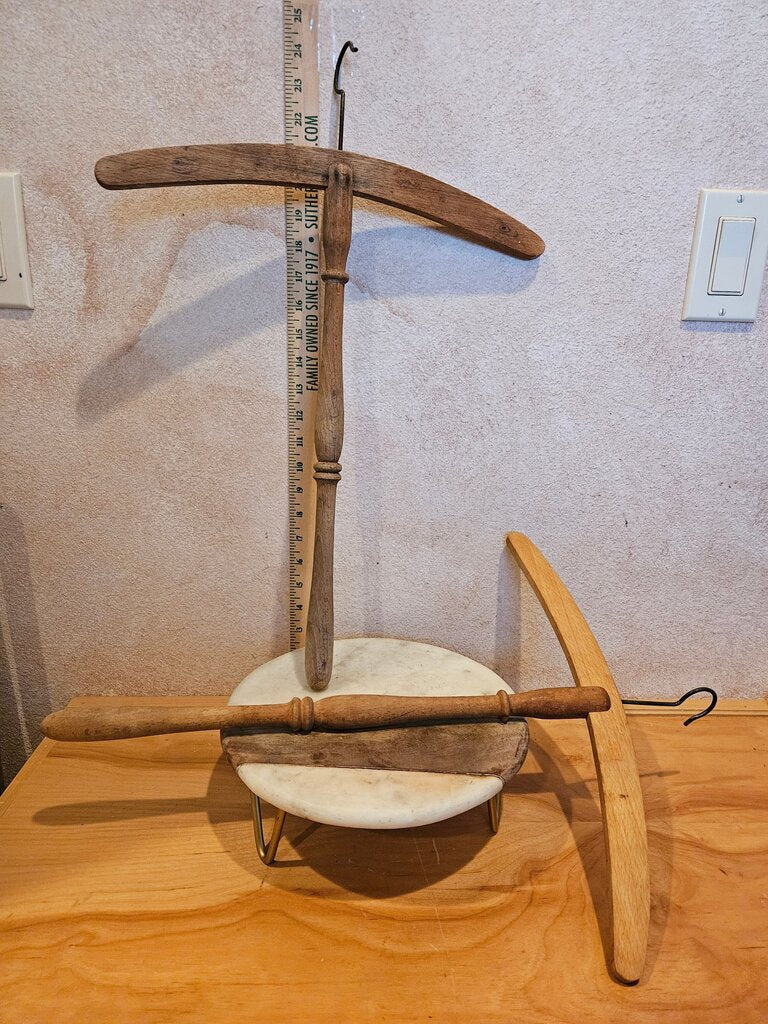 Antique T-Cross Wooden Hanger – Handmade in the 1910s - Photography Props - Wedding Decor