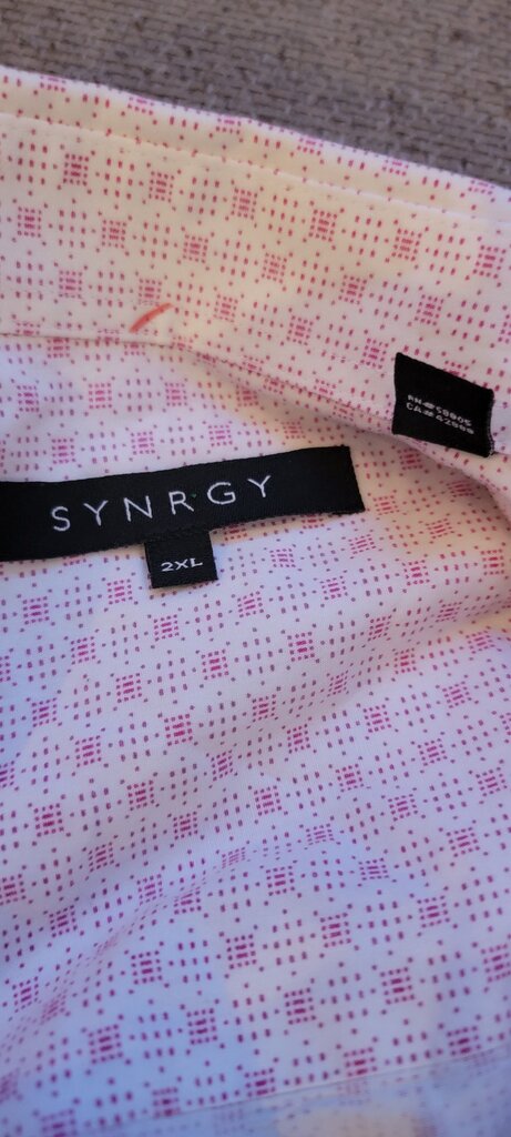 Synrgy Men's Dress Shirt 2XL