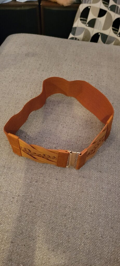 Braided Brown Elastic Waistband