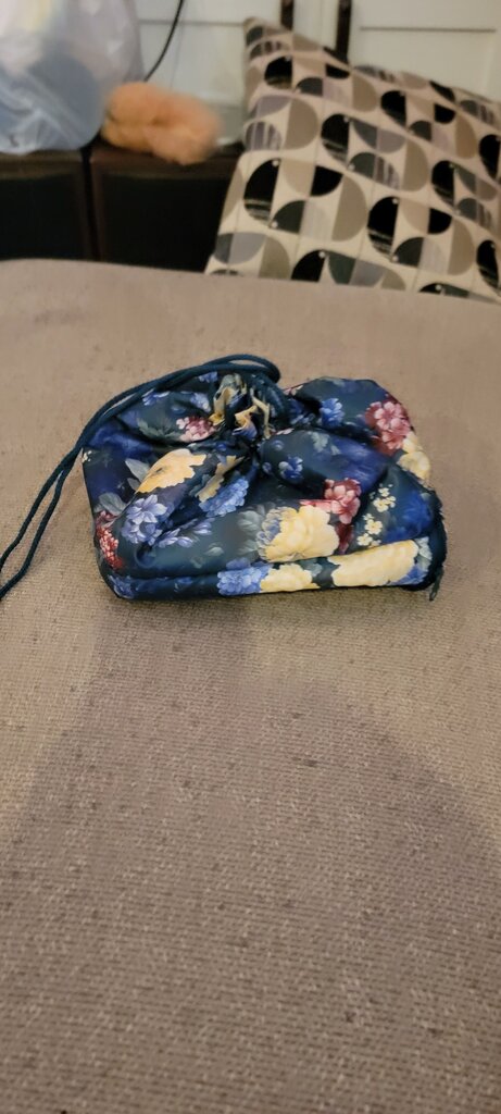 Floral Drawstring Pouch