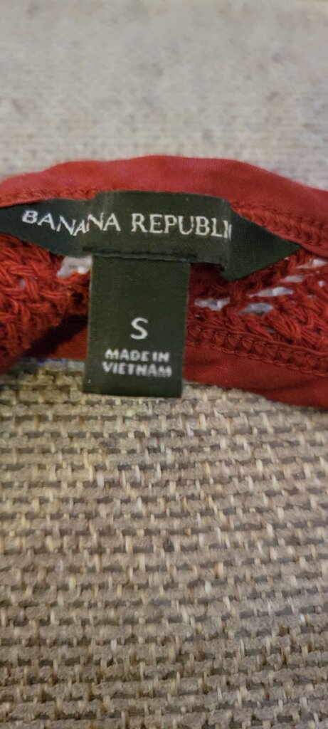 Banana Republic Red Lace Tank Top