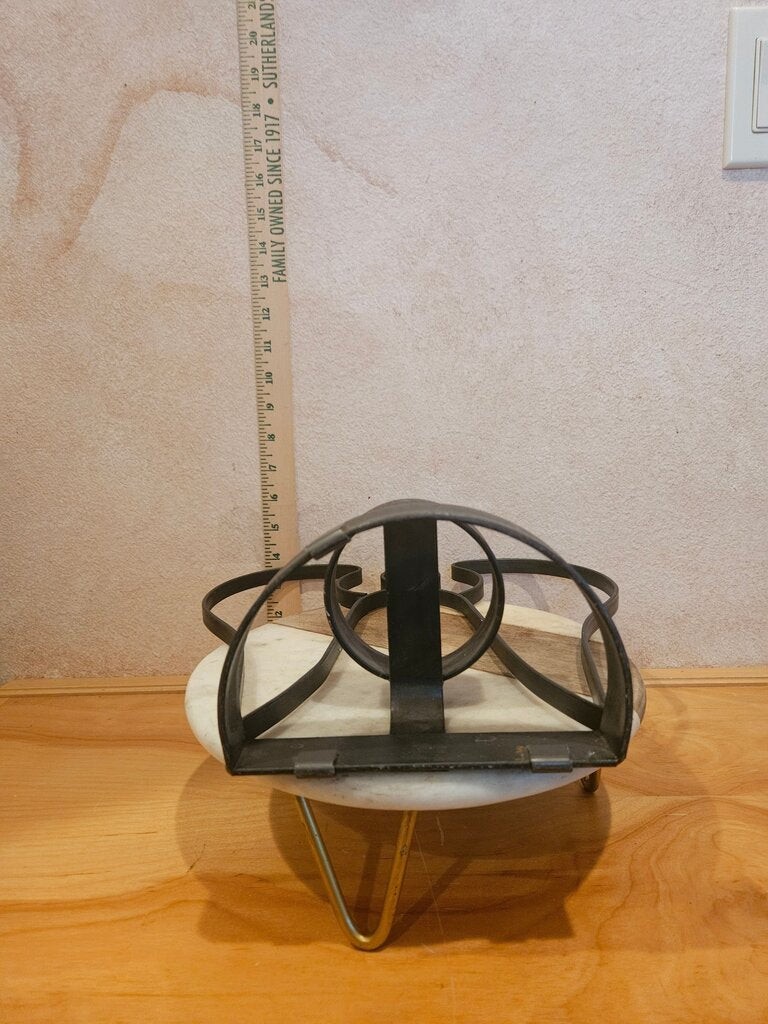 Rustic Metal Angel Silhouette Candle Holder Country Christmas Decor 12.75" Tall Unique