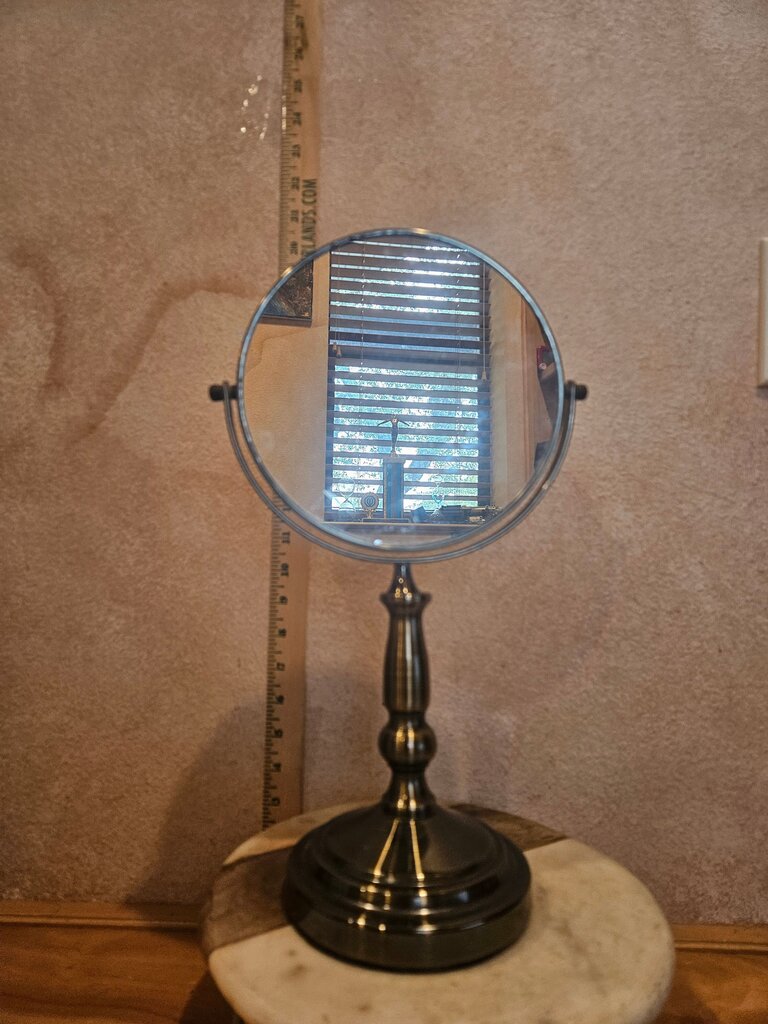 Tabletop Vanity Personal Swivel Shaving Mirror vanity bathroom dresser top mirror makeup