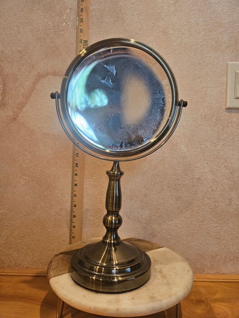Tabletop Vanity Personal Swivel Shaving Mirror vanity bathroom dresser top mirror makeup