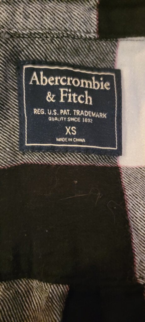 Abercrombie & Fitch Black and White Checkered Shirt