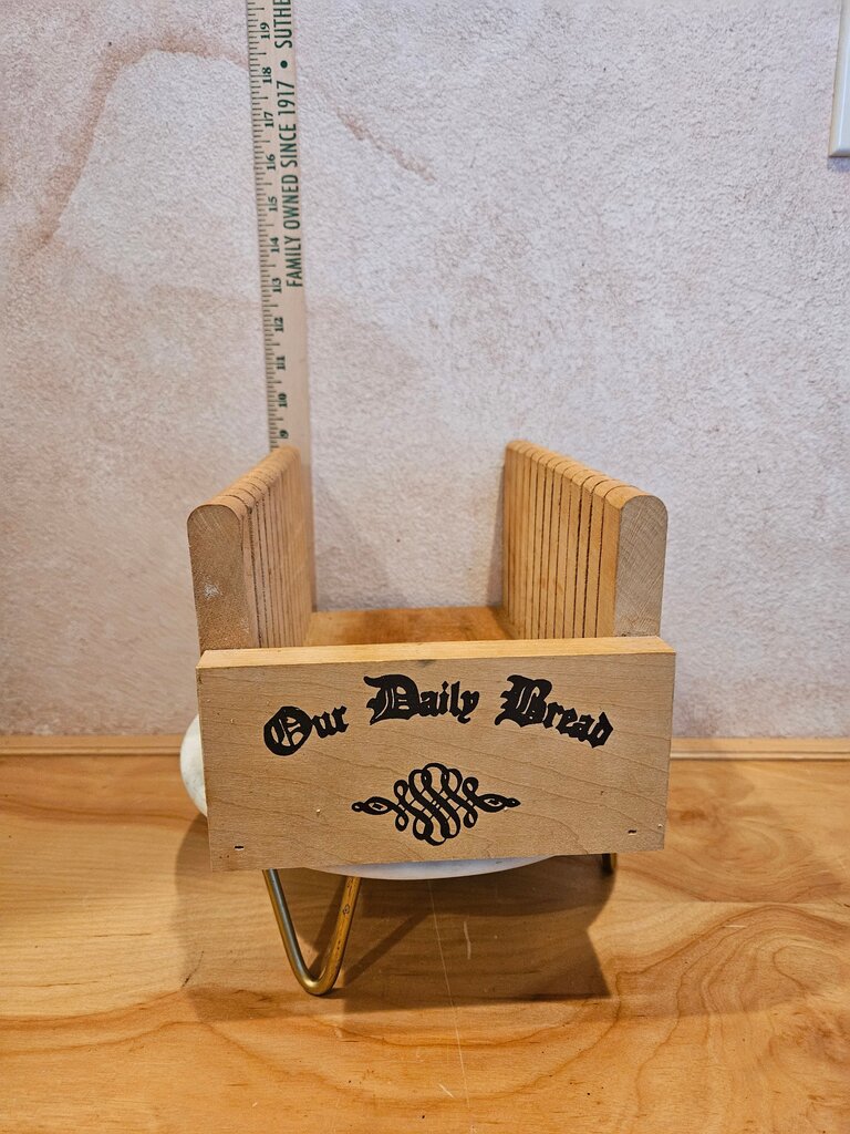Our Daily Bread Hardwood Bread Slicer Guide | Vintage Style Dining Items