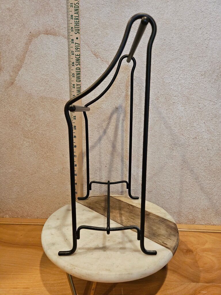 Black Metal Tea Towel Kitchen or bathroom display tabletop towel stand