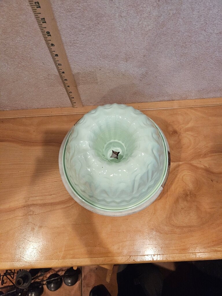 Retro Mint Green French Style Aluminium Bundt Cake Mold country cottagecore decor