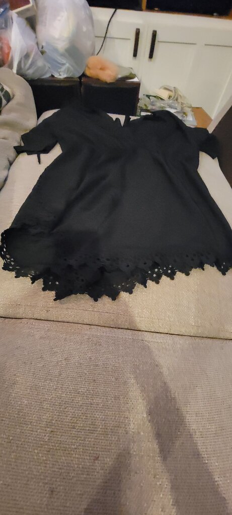 Black Lace Detailed Top