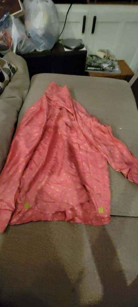Jones New York Signature Pink Polka Dot Blouse