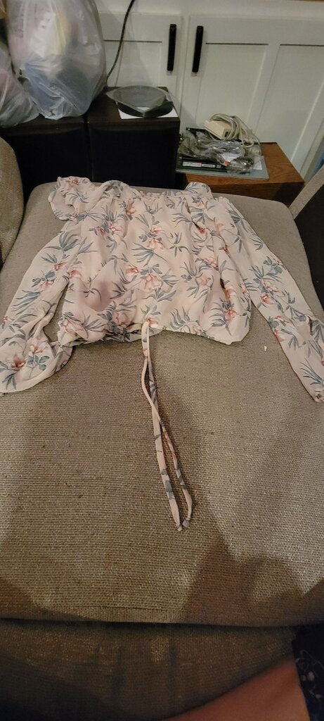 by & by Floral Long Sleeve Top