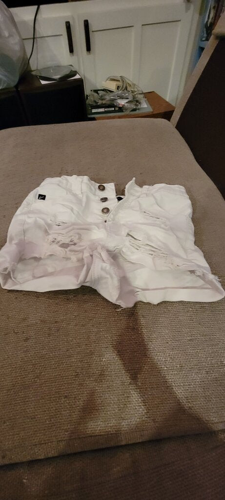 Kancan Women's White Denim Shorts