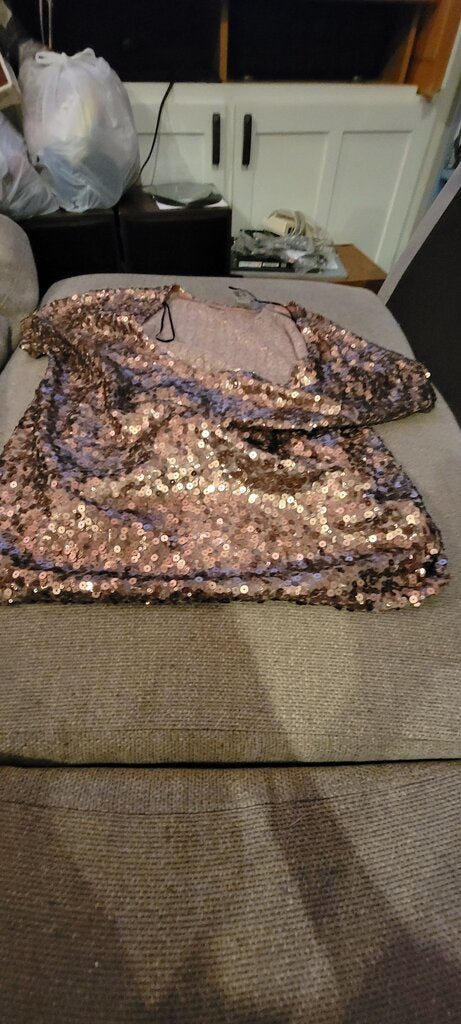 Vintage Glam Sequined Top