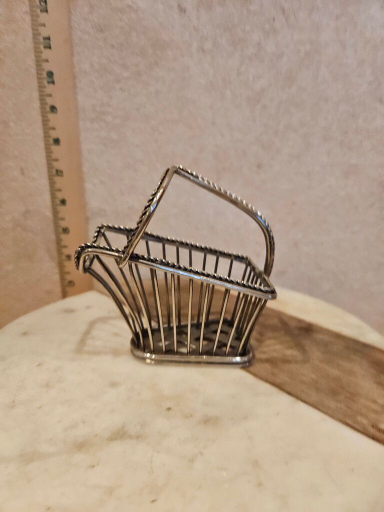 20th Century French Silver Plate Wine Bottle Holder