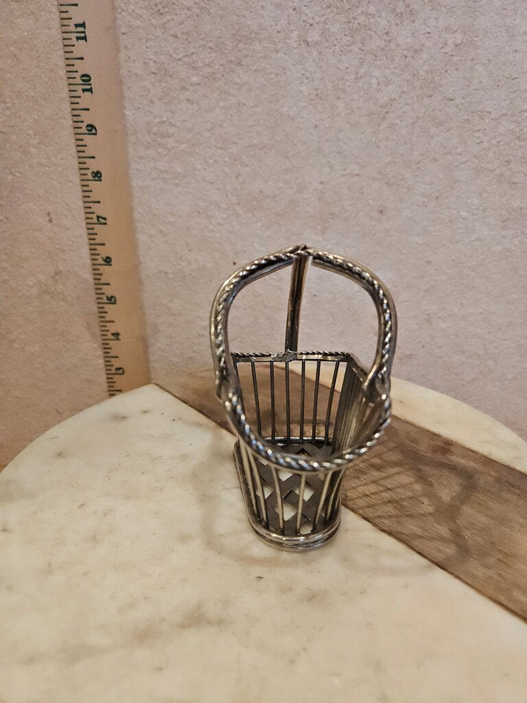 20th Century French Silver Plate Wine Bottle Holder