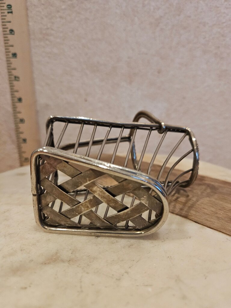 20th Century French Silver Plate Wine Bottle Holder