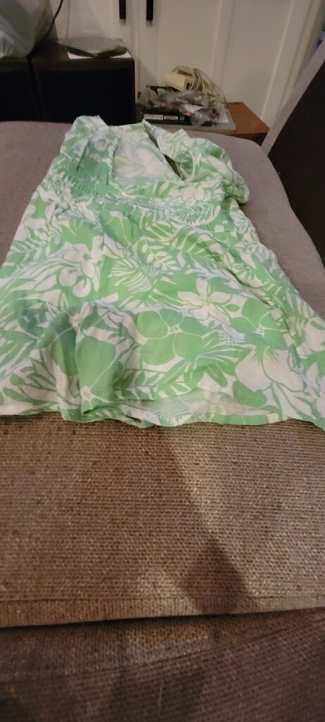 Floral Green Summer Dress