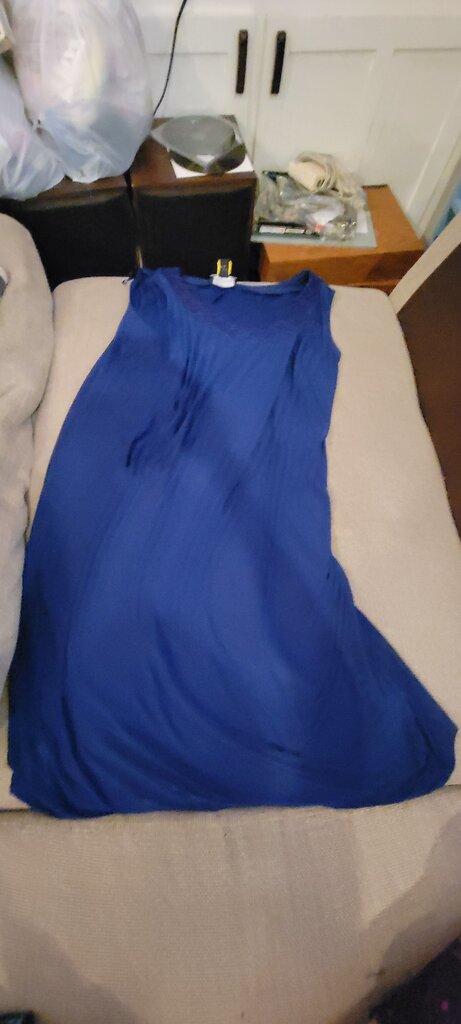 R&M Richards Women's 16W Blue Dress