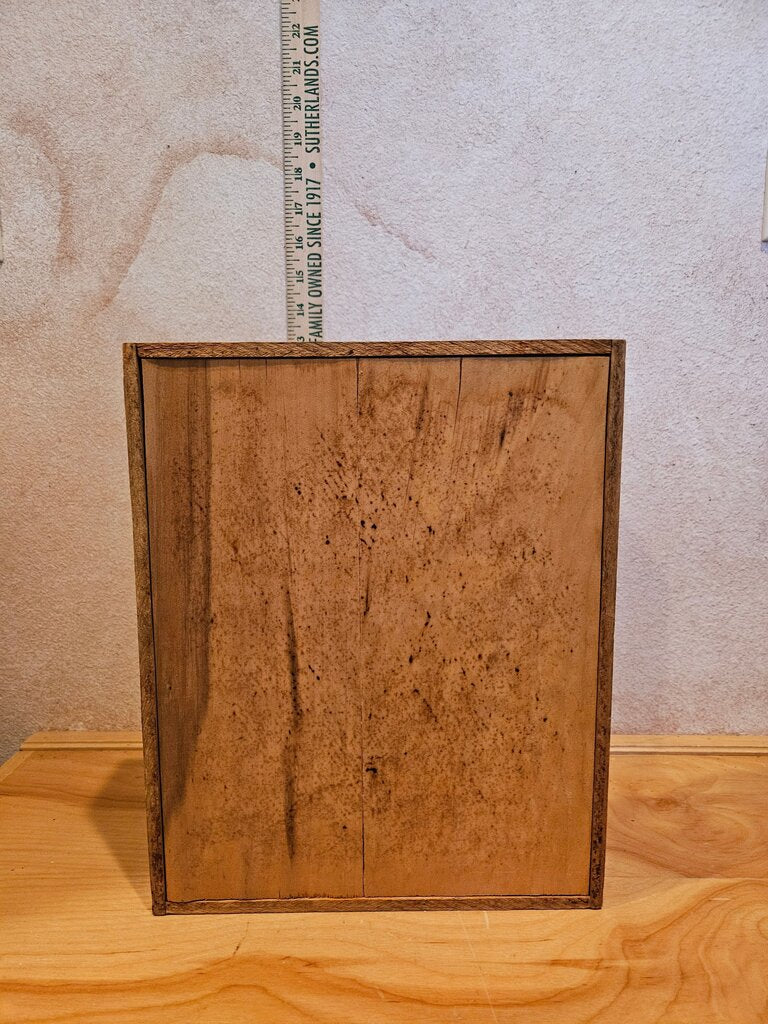 Mid Century Modern Vintage Wood Letter Tray w Dovetailed Corners library office grandpa decore