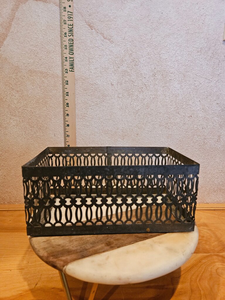 Black Metal Decorative Box