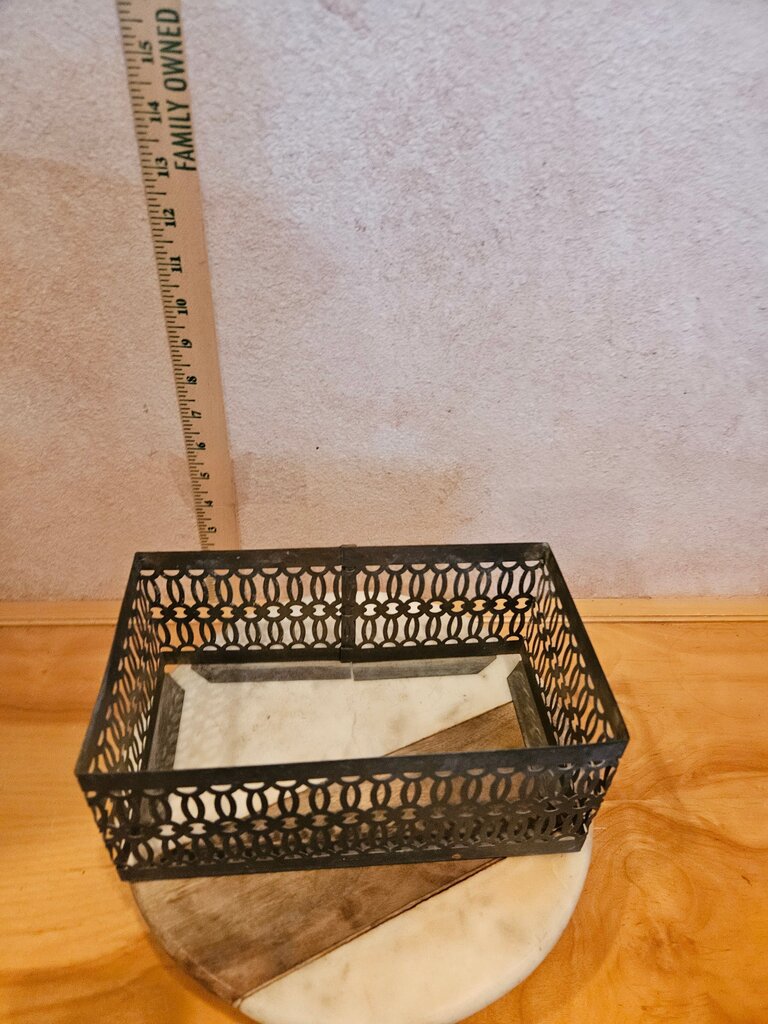 Black Metal Decorative Box
