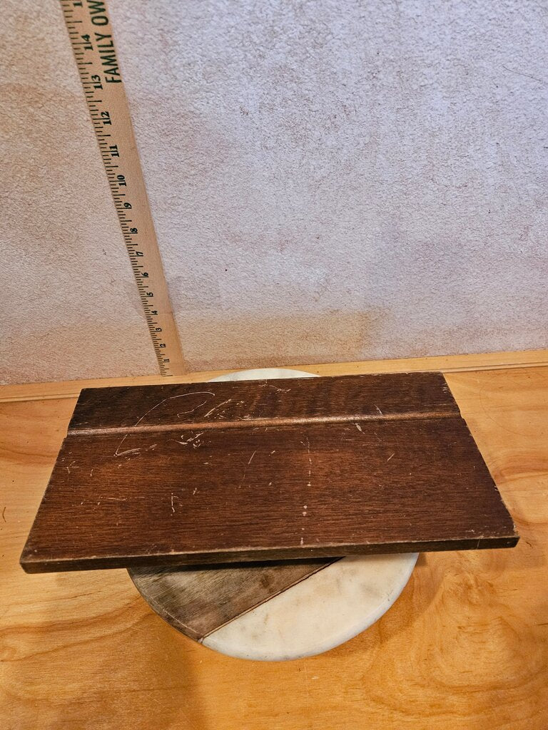 Pair of Vintage Wooden Brass Hollywood Regency wall mounting Mini Decor Shelf