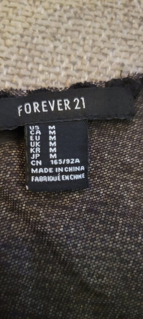 Forever 21 Black Sheer Tank Top