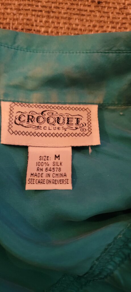 Croquet Club Silk Blouse