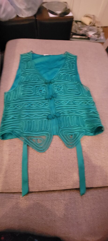 Pure Silk Teal Vest