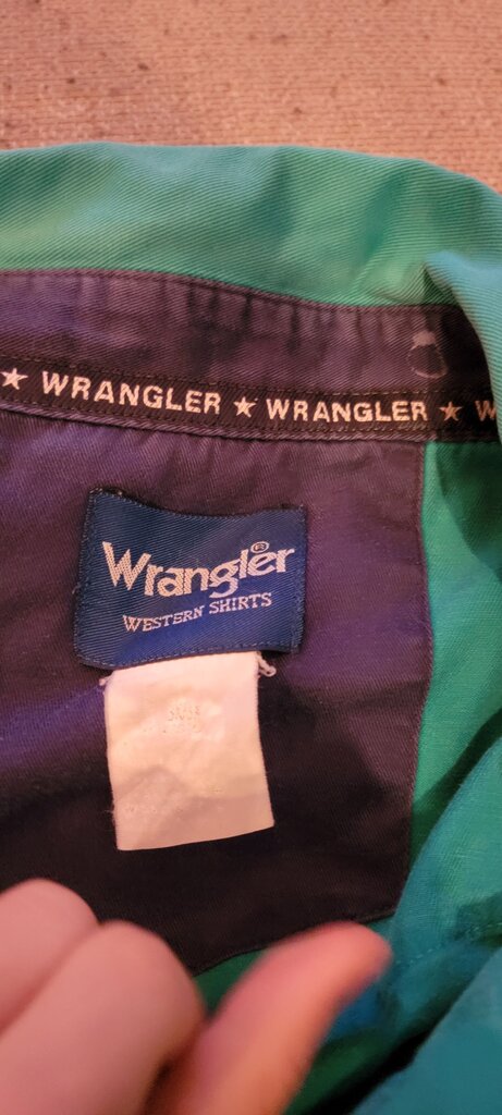Wrangler Western Shirt in Turquoise