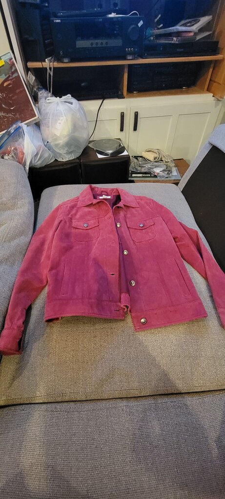Charter Club Women's Pink Suede Jacket