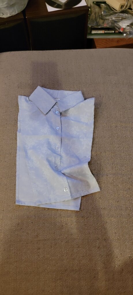 Light Blue Floral Button-Up Shirt