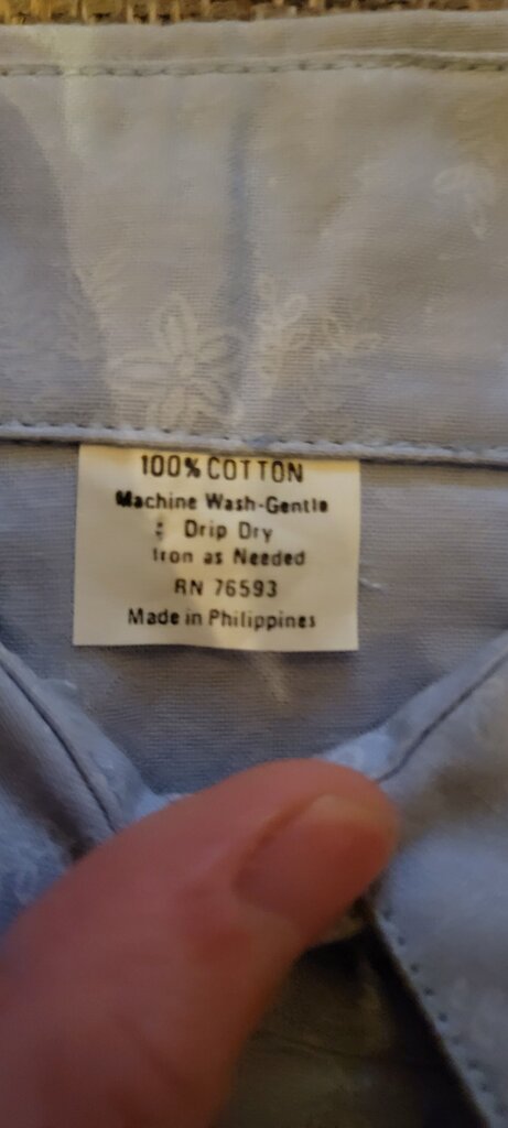 Light Blue Floral Button-Up Shirt
