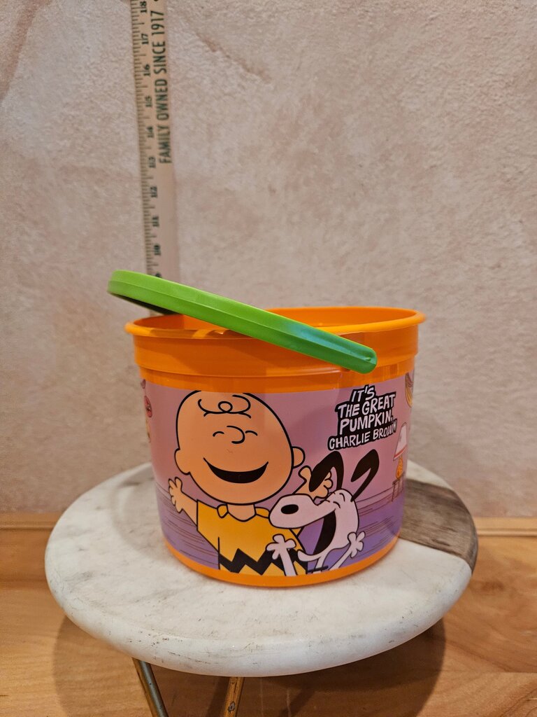 McDonald's It's The Great Pumpkin Charlie Brown Happy Meal Bucket Peanuts Snoopy