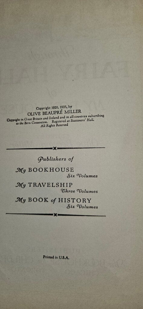 My Book House by Olive Beaupr3 Miller - Volume Three