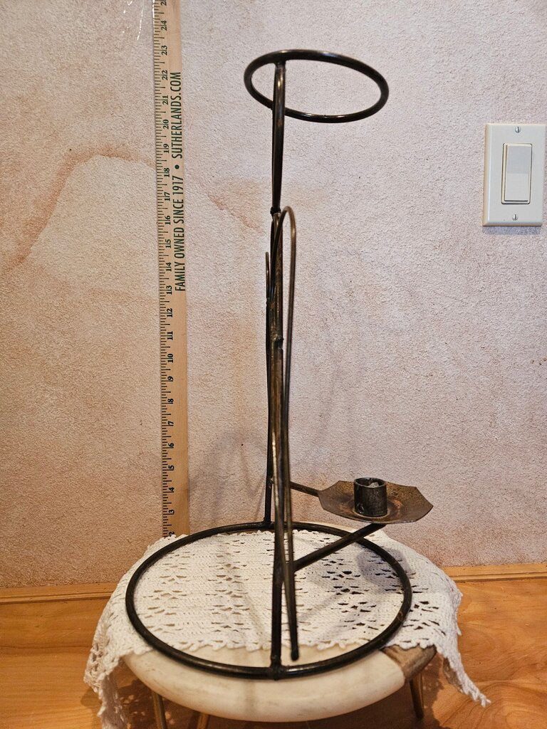 Wire Standing Heavy Metal Wire Angel Candle Holder Christmas old world vintage charm