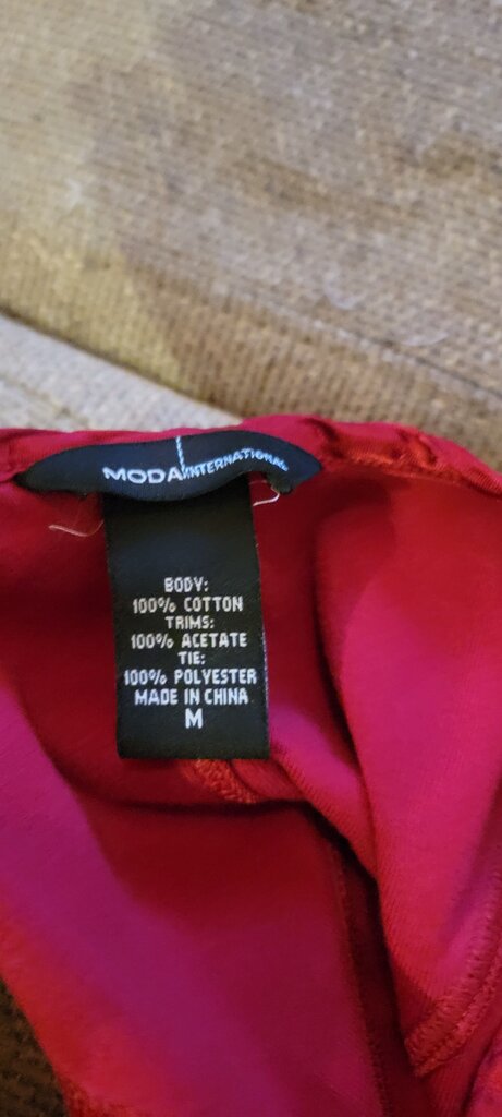 Moda International Women's Red Top
