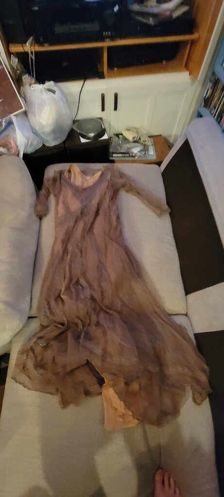 Natori Purple Sheer Dress