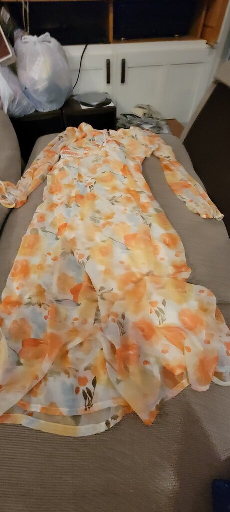 Tulip Creations Floral Long Dress