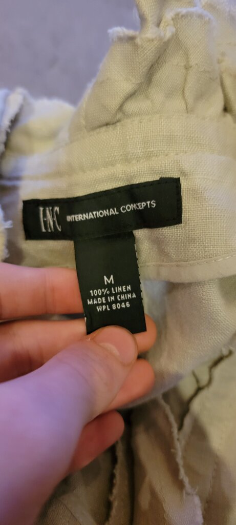 INC International Concepts Women's Linen Top