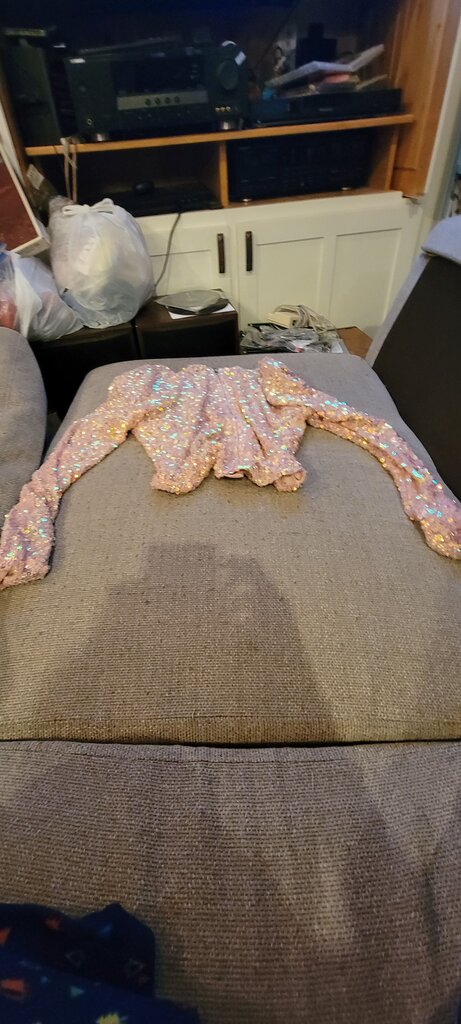 Pink Sequin Long Sleeve Top