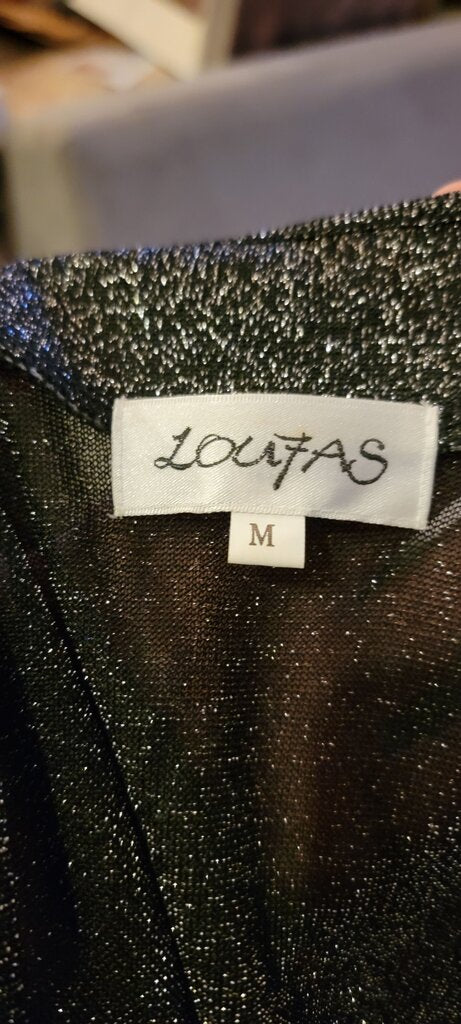 Loutas Black Sparkly Dress