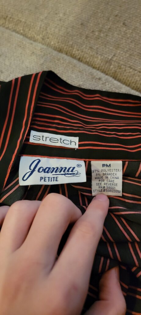 Joanna Petite Stretch Striped Top